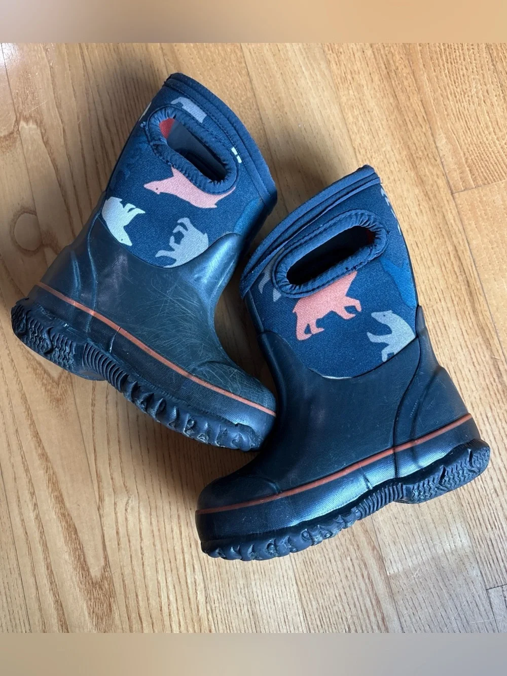 Bogs Classic Snow Boots Polar Bear Neoprene Waterproof Muck Toddler Boys Size 7